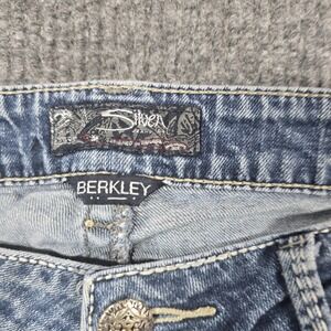 Silver Jeans Berkley Women 34 Distressed Blue Denim Jeans Mid Rise Bootcut 36x33